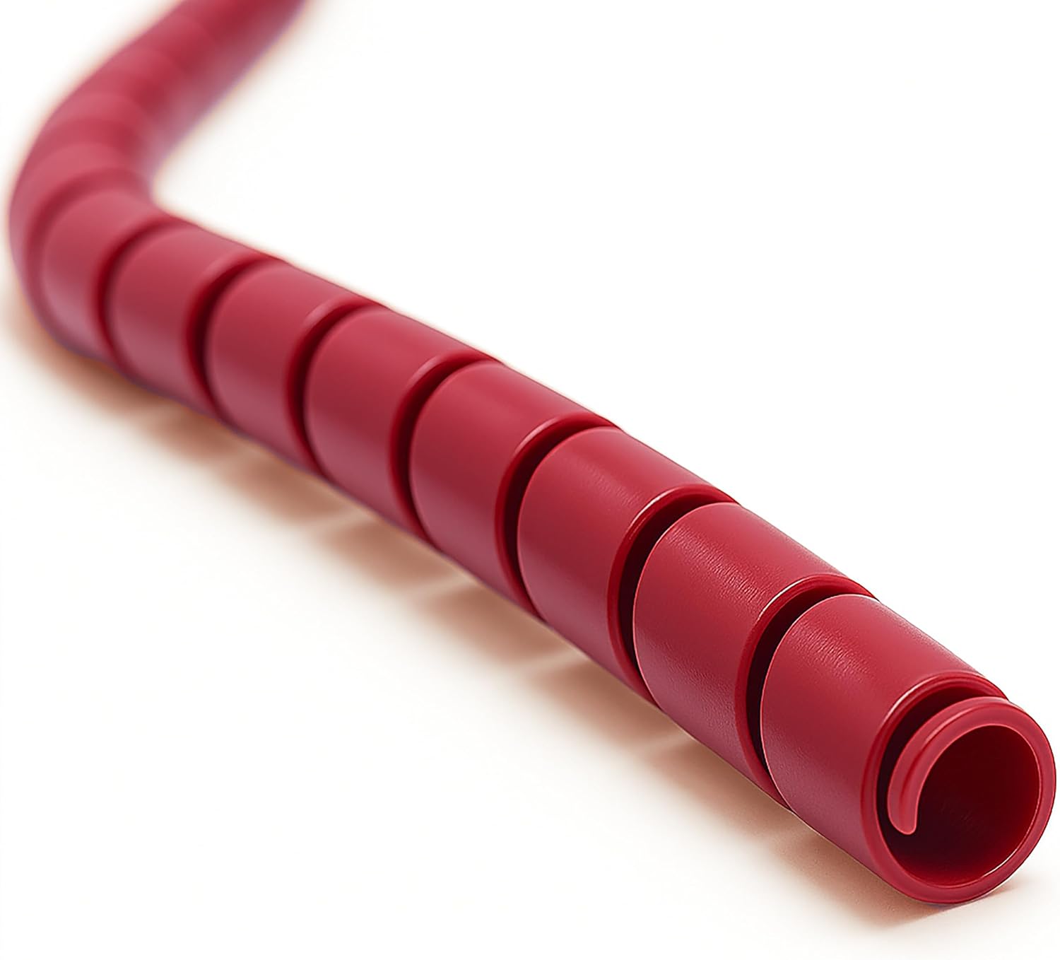 Electriduct 1/2 Inch Heavy Duty Spiral Wrap HDPE Flexible Plastic Cable Sleeve Hose Protector 25 Feet - Black