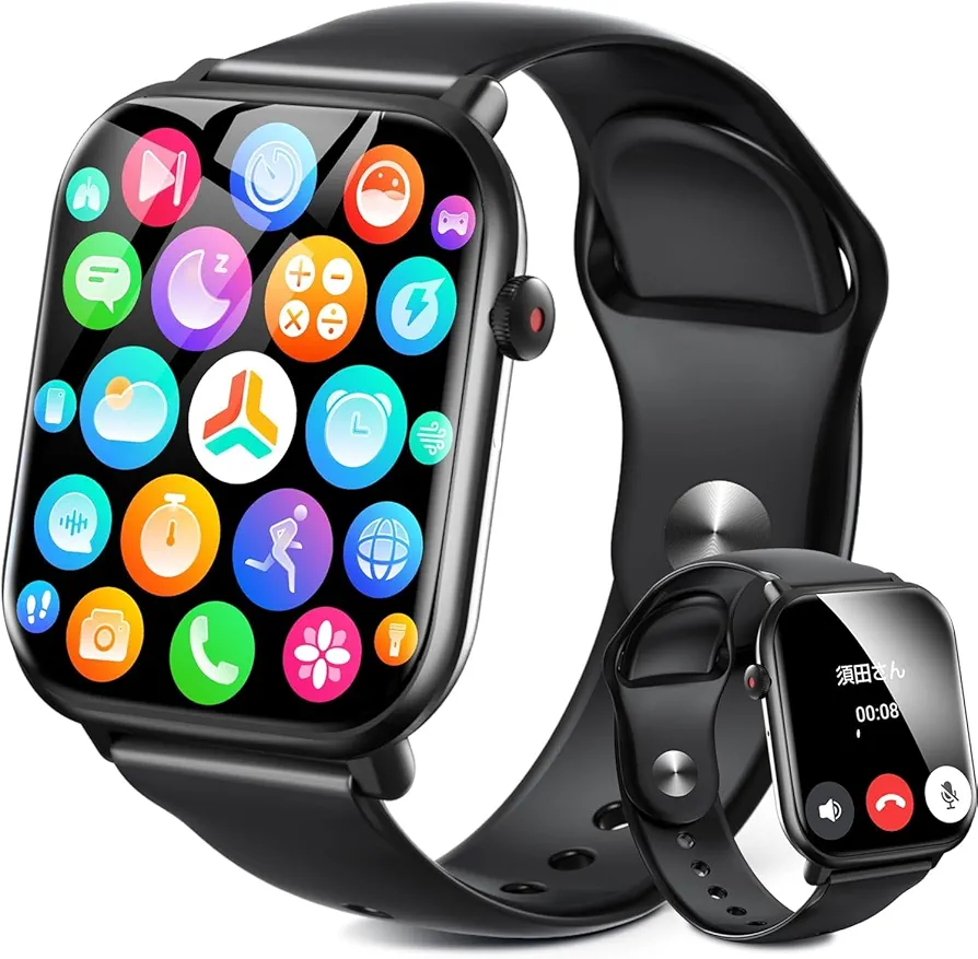 Bluetooth搭載スマートウォッチAndroid、IOS対応 Amazon | 【2025新型・2.0インチ大画面・Bluetooth通話機能付