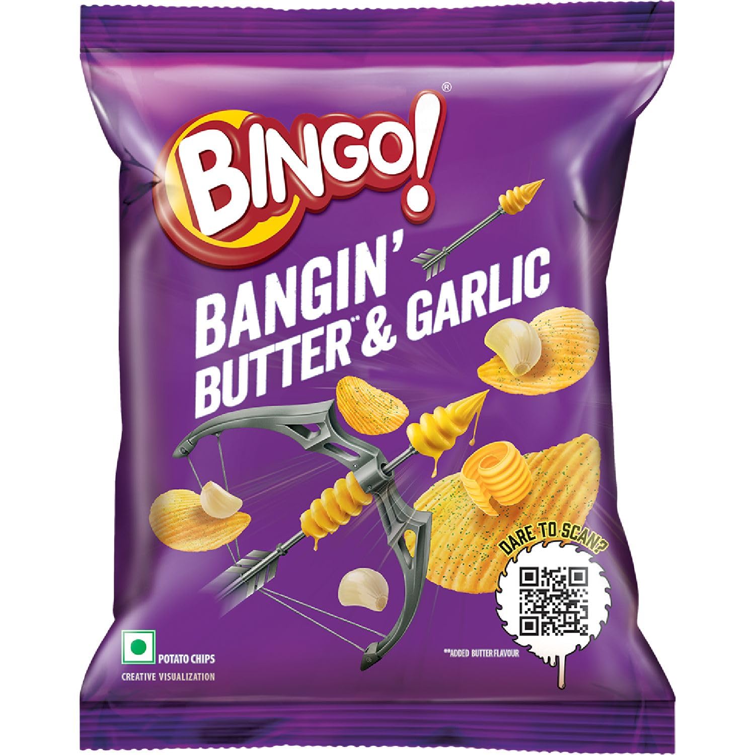 Bingo! Potato Chips Bangin' Butter & Garlic 45g-picture-18