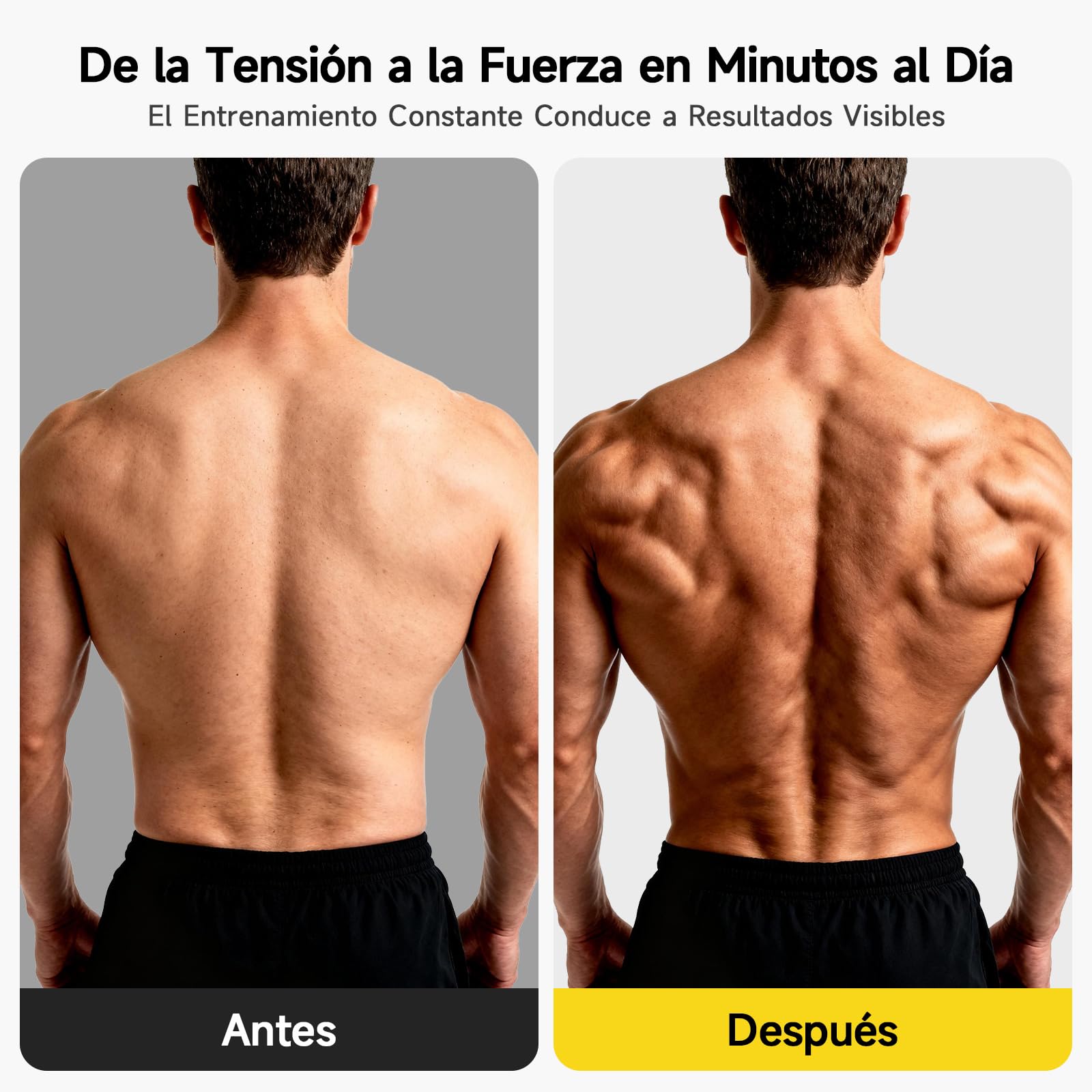 Electroestimulador Muscular para Cuello y Espalda, Estimulador Muscular para Músculos de la Espalda, EMS Masajeador Cervical y Espalda con Mando Distancia, 30 Niveles,10 Modos,Entrenador de Cuello EMS
