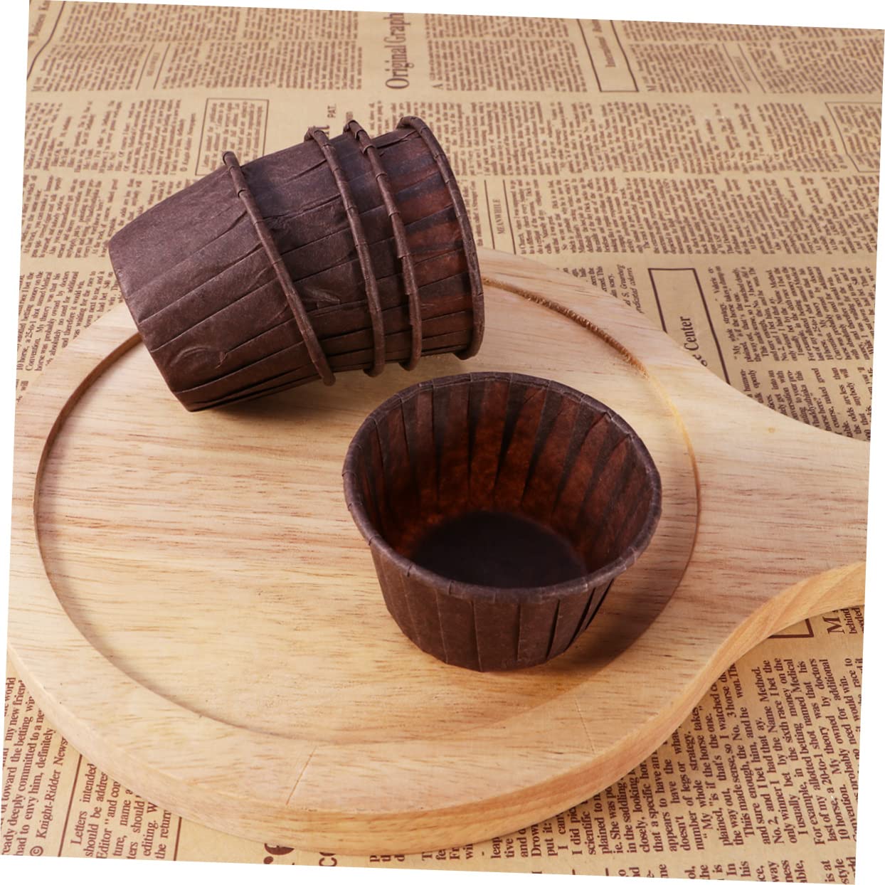 MAGICLULU 300pièces Caissettes à Muffins Papier Chocolat Doublures De Cupcakes Anti-adhésives Accessoires De Pâtisserie Pour Gâteaux Et Desserts