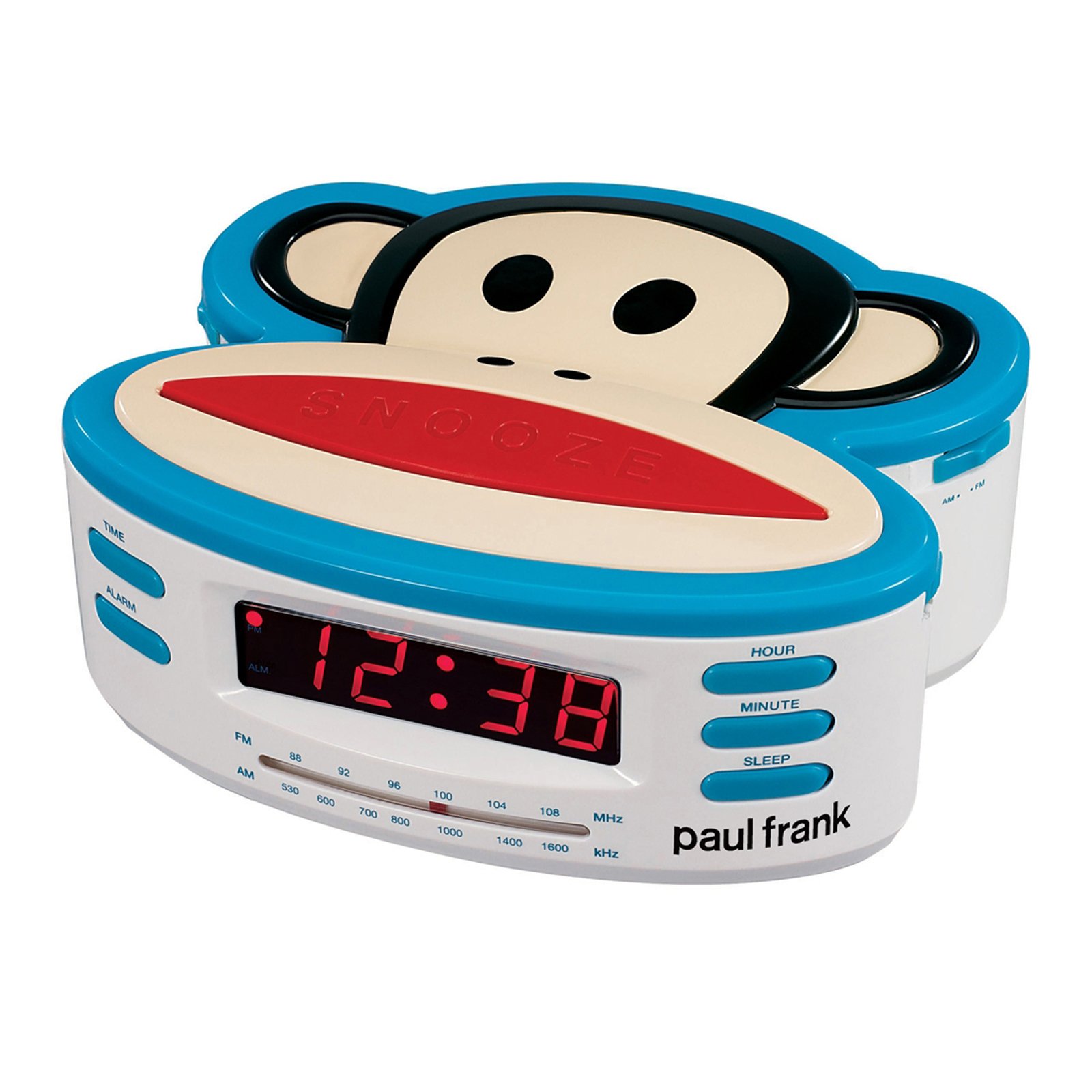 Paul Frank PF250 Single Alarm, AM/FM Clock Radio with Battery Back-Up