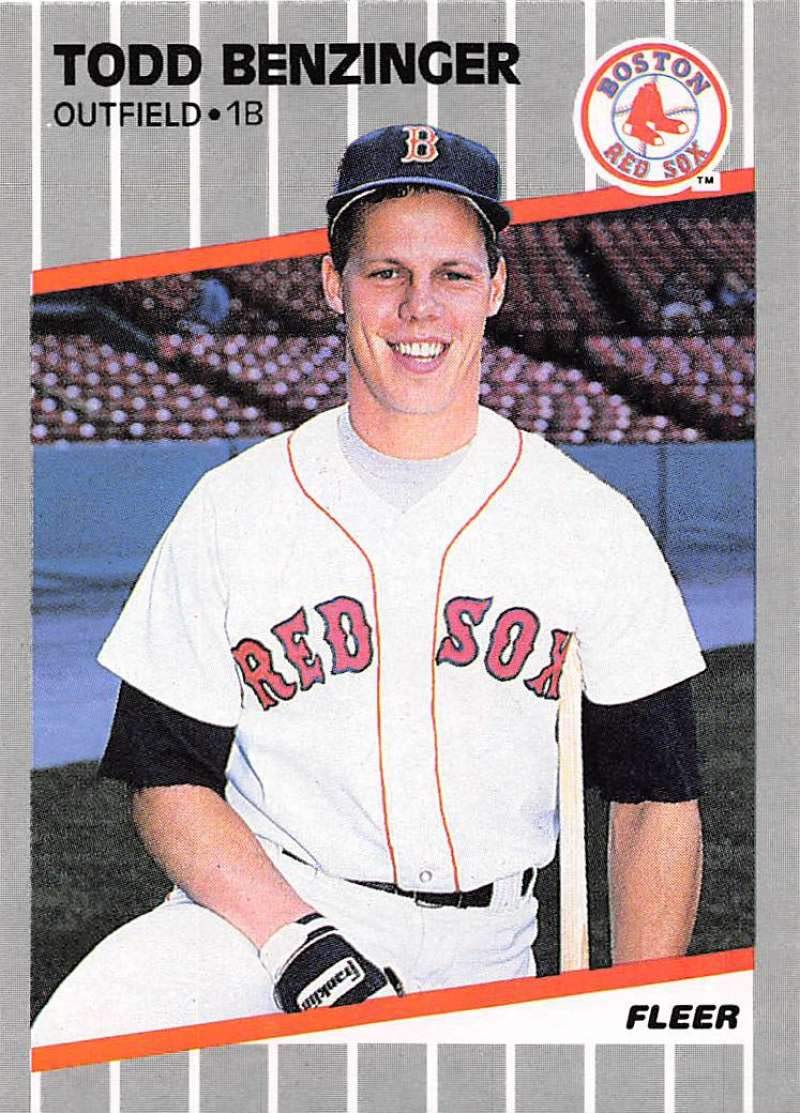 Amazon.com: 1989 Fleer Baseball #79 Todd Benzinger Boston Red Sox