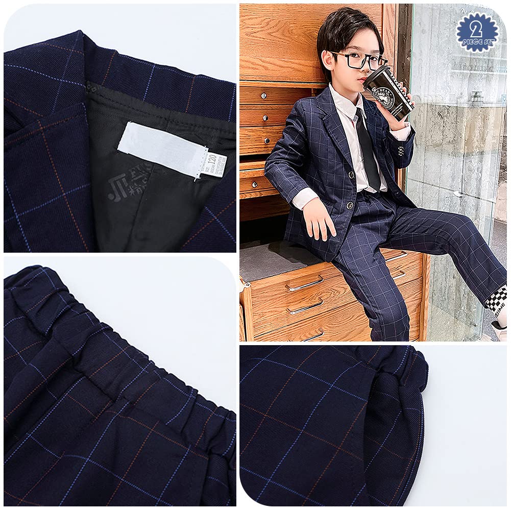 Conjunto de Trajes Comunion Niño Blazer y Pantalón de Primavera y Otoño para Boda Ceremonia Bautizo