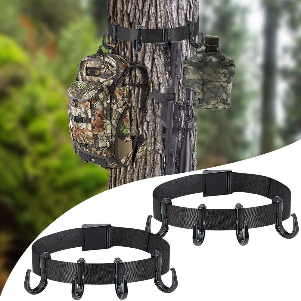 2Pcs Treestand Strap Gear Hangers Multi Hook Accessory