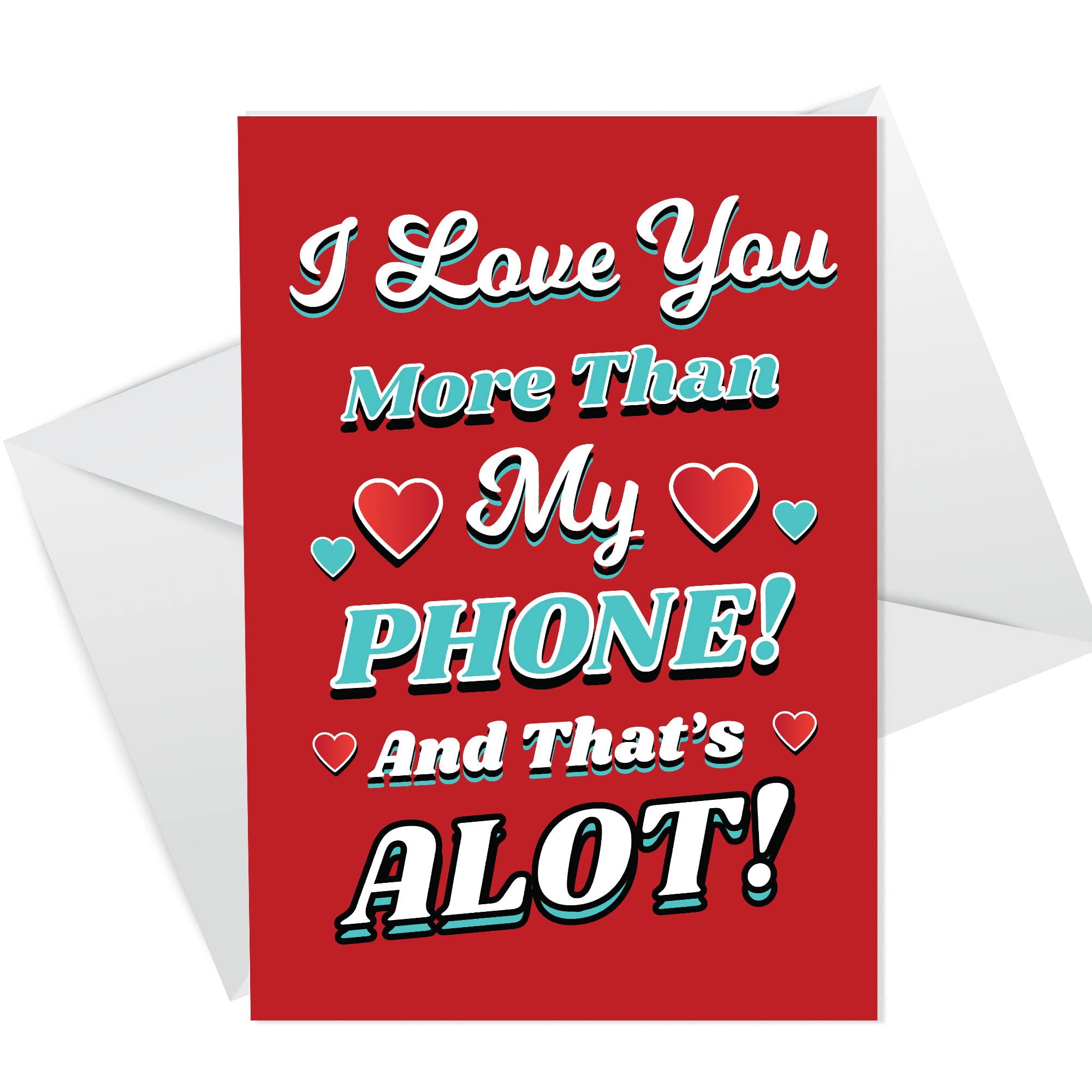 Valentines Card For Boyfriend Husband Phone FUNNY JOKE Card For Girlfriend Wife