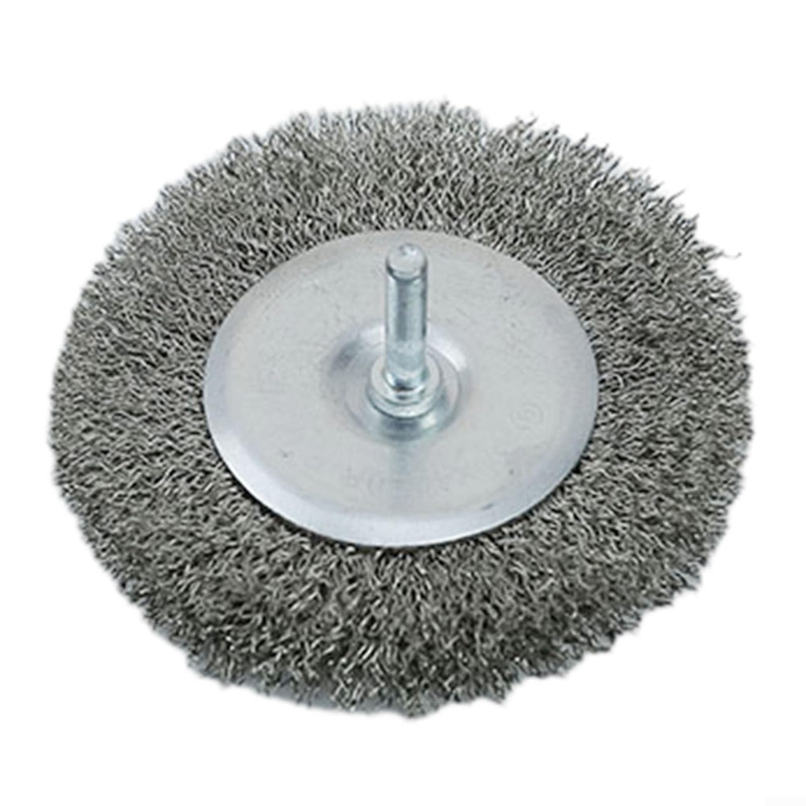 Cepillo de rueda de alambre para taladro, rueda de molienda de copa de 100 mm con vástago de 6 mm, alambre de crimpado de acero al carbono para óxido y extracción, compatible con