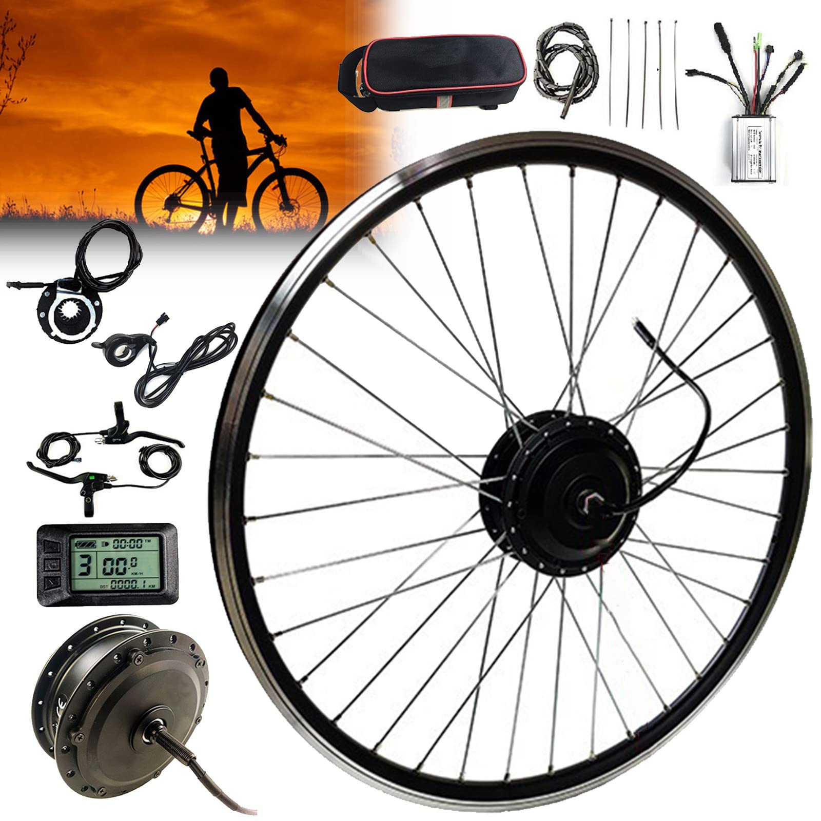 自作改造自転車 Amazon | 36v / 500w電動自転車改造キット20 