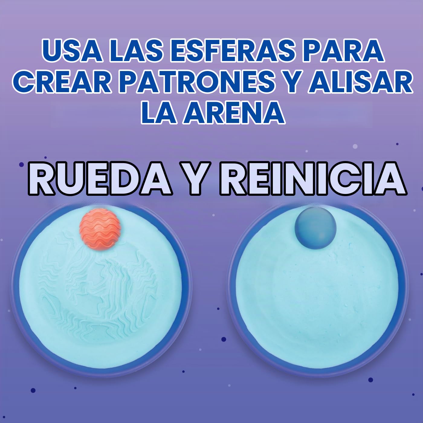 Learning Resources Playfoam Sand Esferas Calmantes 2237, A Partir de 5 Años, Juego Sensorial, Relajación y Mindfulness, con Bandeja y Esferas