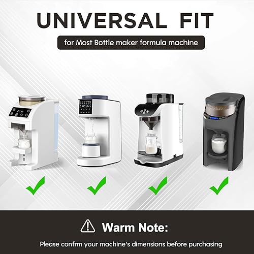 Miniatura 3 de Bottle Maker Formula Machine Mat, con tapete de drenaje, compatible con la máquina dispensadora de fórmula Baby Brezza, almohadilla de silicona,