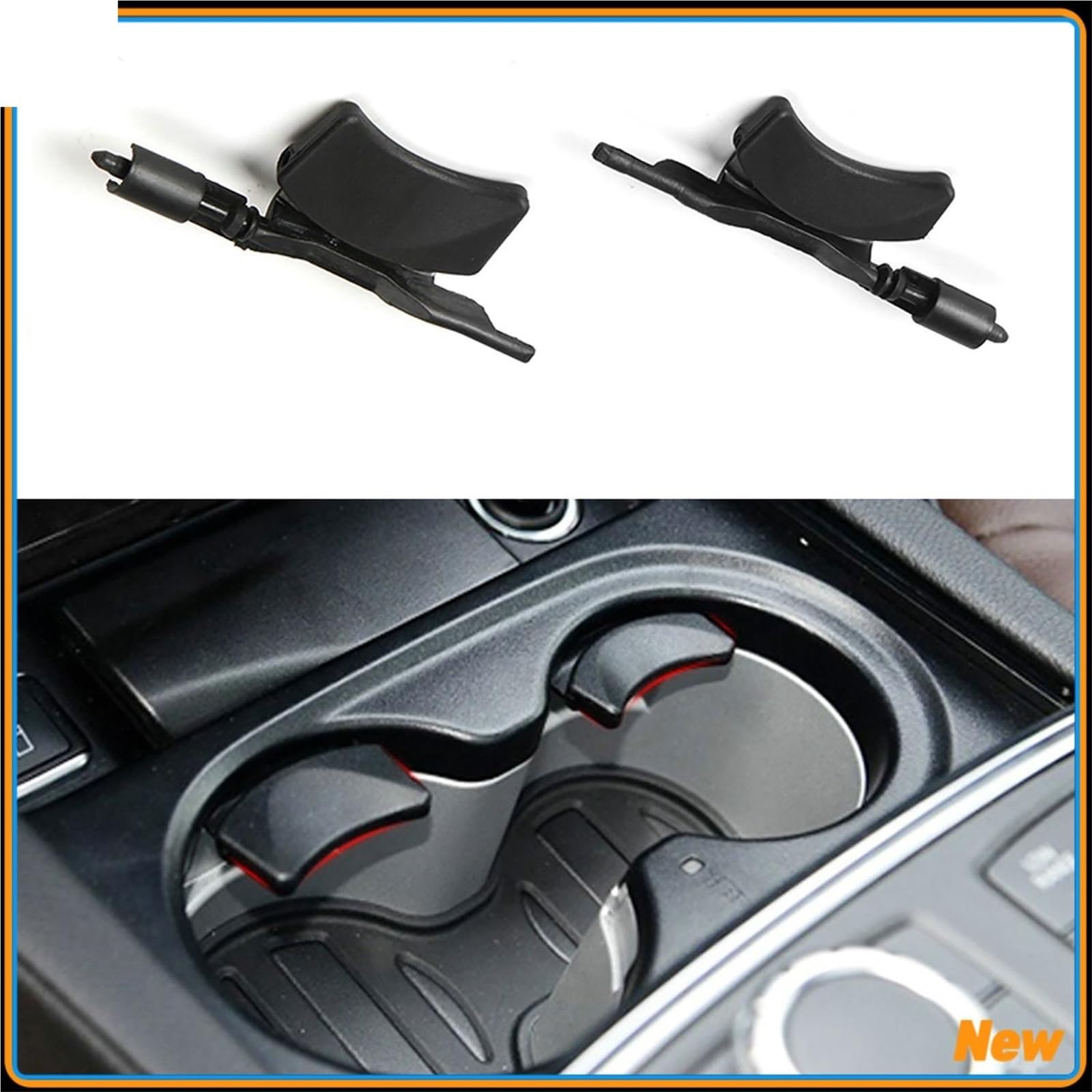 Accoudoir Central Lot de 2 Porte-gobelets rétractables pour Console Centrale (1666806402) pour Mercedes W166 X166 2013-2019