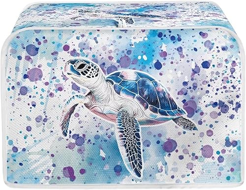 Miniatura 47 de Talayituse Cubierta para tostadora con estampado de flores de gato, ranura ancha de 2 rebanadas, ligera, protección contra el polvo, lavable, Flor