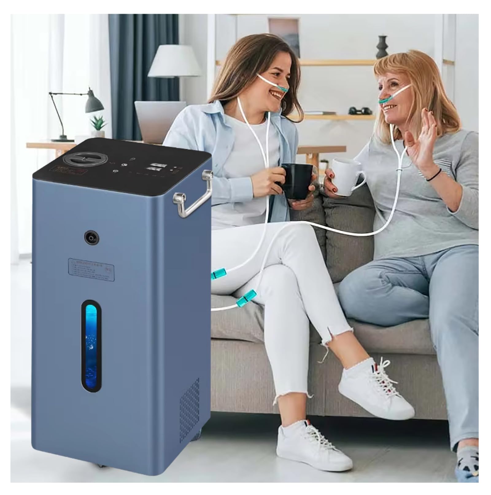 Wysokowydajne Urządzenie Do Oddychania Wodorem, Generator Wody Wodorowej I Inhalator Do Codziennego Użytku, Inhalator H2 Z Dwoma Portami O Czystości 99,99% 450ml/min
