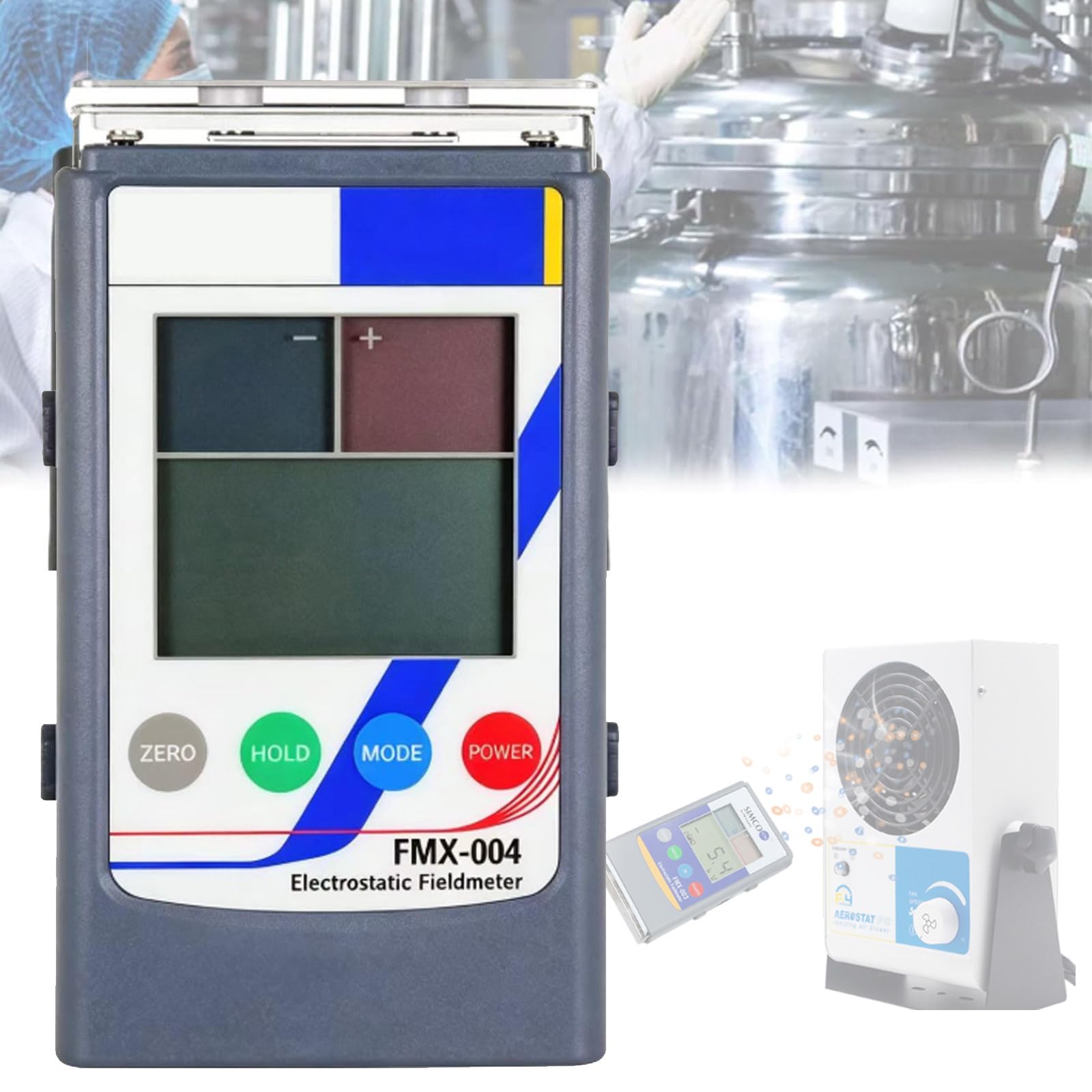 Osnzyc Upgraded Electrostatic Fieldmeter, 0-20KV/0-30KV Handheld ESD Electrostatic Tester, Portable Antistatic Field Detection Meter Test Static for Textile Fiber Paper Rubber Plastic 30kv