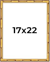 Vista 12 de Poster Palooza Marco de bambú dorado de 12 x 10 pulgadas de ancho, marco de madera maciza moldeado con plexiglás acrílico UV, respaldo de tablero