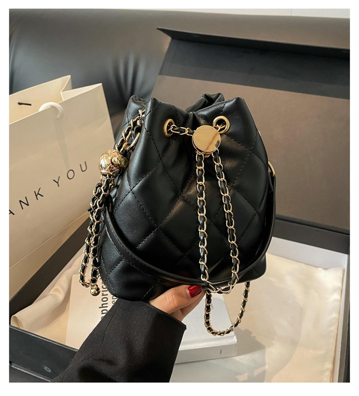 Torebki damskie z wiaderkiem, małe kieszenie, lekka, skórzana torba crossbody, regulowany pasek na ramię