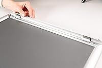 Vista 6 de BNV - Marco de fotos de aluminio con carga frontal, amarillo, 16 x 20 pulgadas, perfil de 1 pulgada, montaje en pared, modo vertical y horizontal