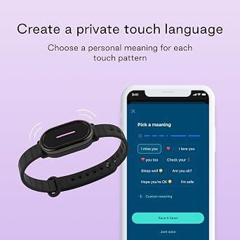 BOND TOUCH 4 Bracelet - Long-Distance Relationship Touch Bracelet for Couples, Friends and Families to Feel Connected (2 Units)