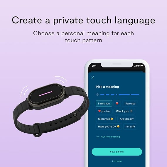 BOND TOUCH 4 Bracelet - Long-Distance Relationship Touch Bracelet for Couples, Friends and Families to Feel Connected (2 Units)