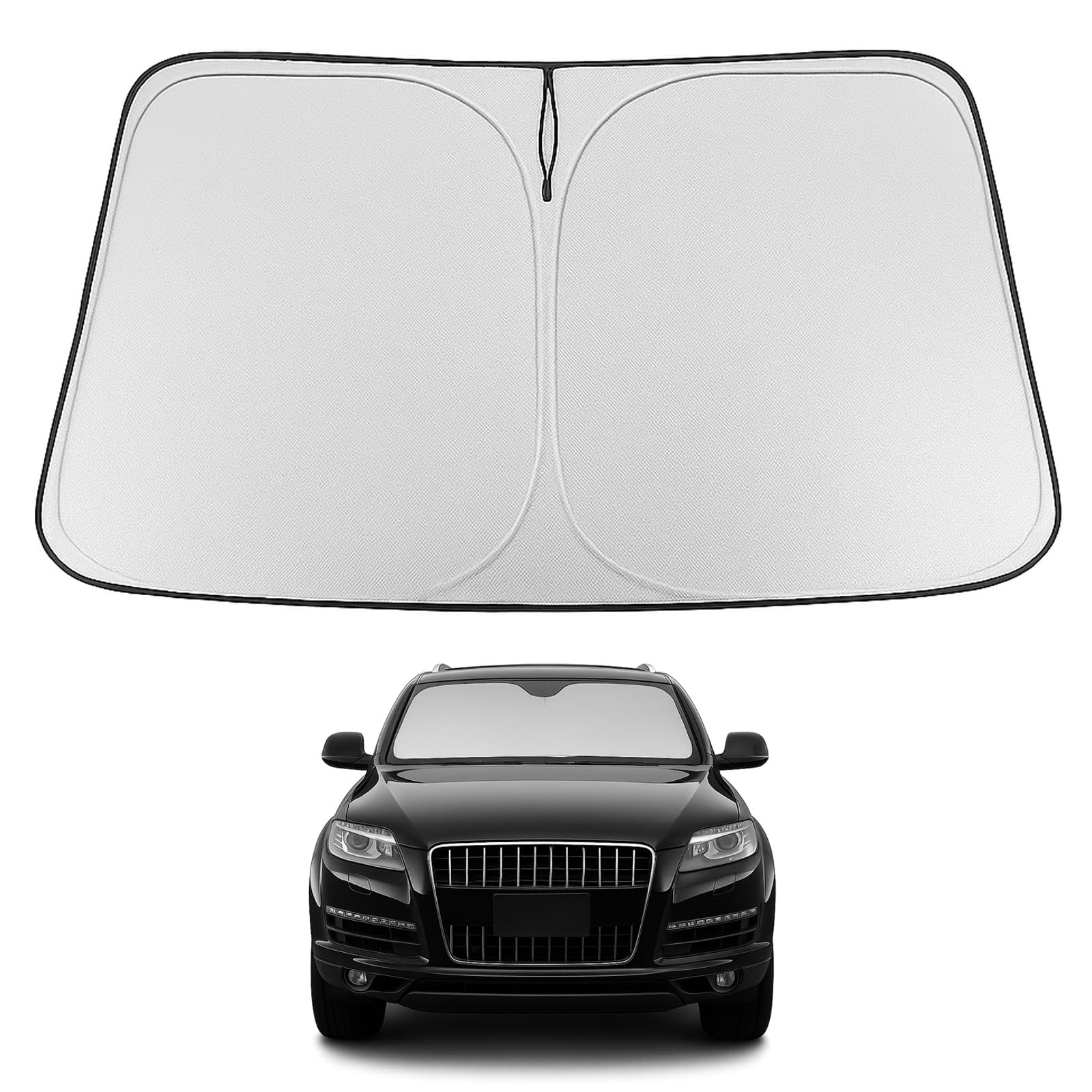 Proadsy Custom Fit 2007-2015 Audi Q7 Windshield Sun Shade, Blocks Heat