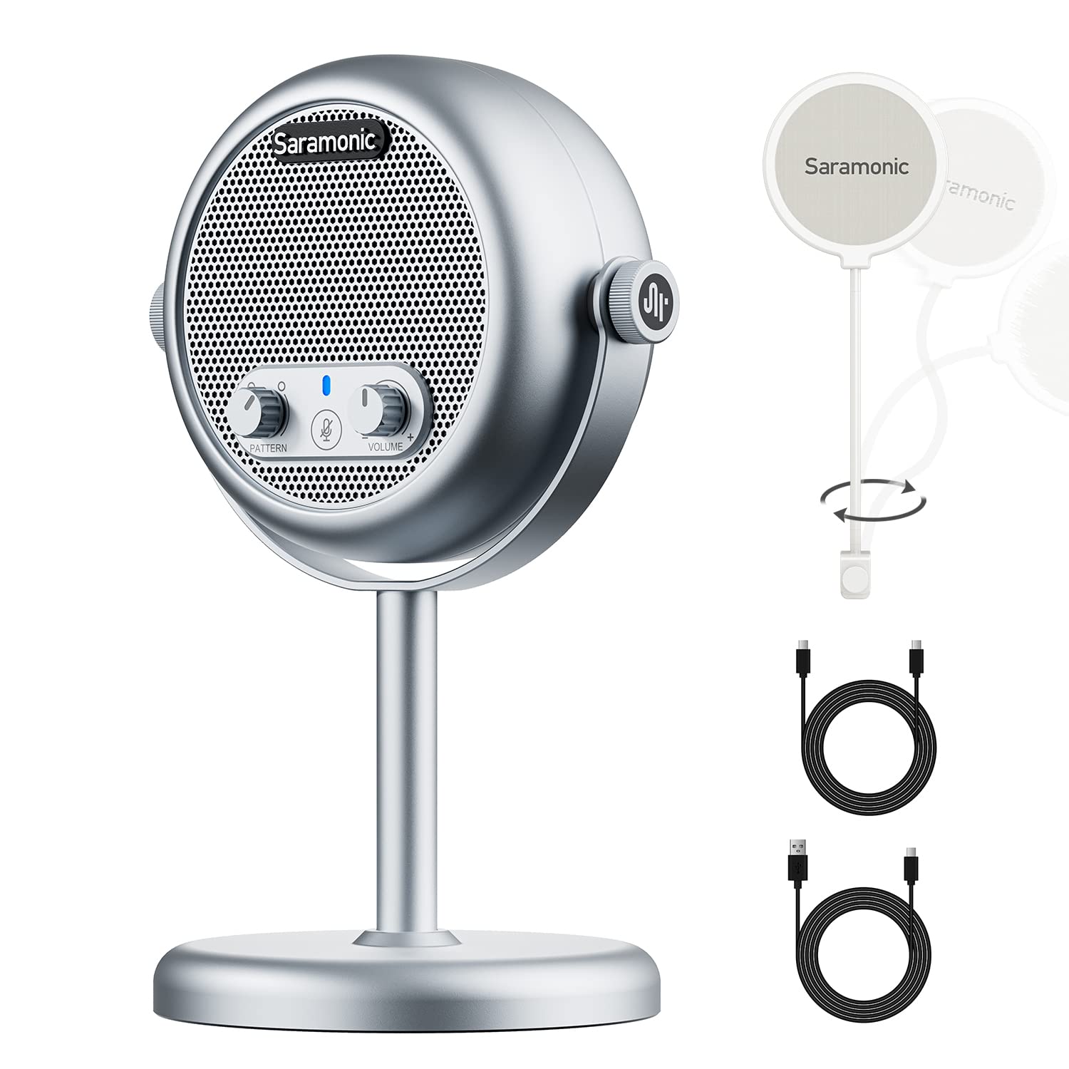 Amazon.com: Saramonic XMIC Z4 USB Condenser Microphone with Pop