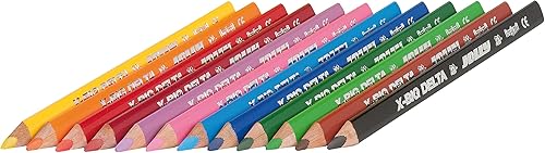 Miniatura 2 de Jolly x-big Delta triangulares lápices de colores Jumbo Conjunto de 12 perfecta para necesidades especiales arte Terapia Preescolar y de los Alumnos