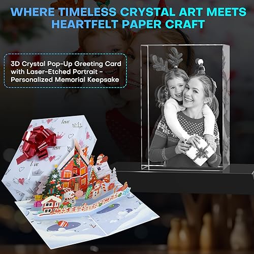 Miniatura 6 de Regalos Personalizados de Fotos de Cristal 3D con Grabado Láser 3D de Imagen Marcos de Fotos Personalizados de Cristal Regalo de Aniversario