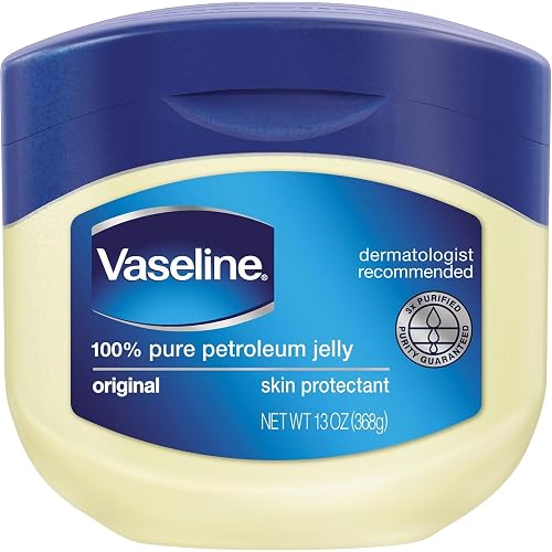 Vaseline Original Petroleum Jelly 13 oz - Hypoallergenic Moisturizer for Dry Skin, Non-Comedogenic Gel