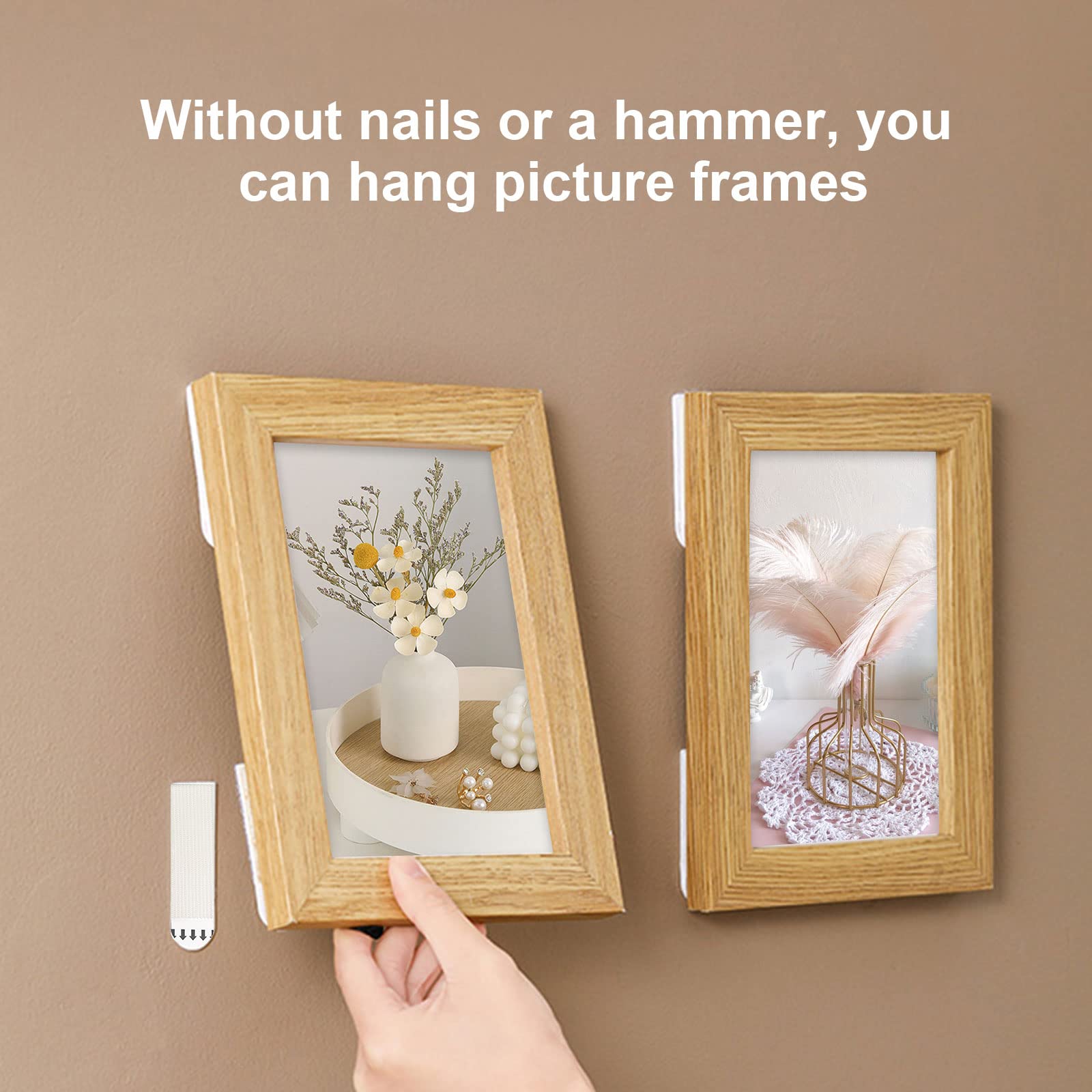 Tiras Para Colgar Cuadros Sin Dañar Paredes - 36 Pares (72 Unidades), 3 Tamaños, Adhesivo Fuerte Y Removible