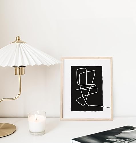 Miniatura 4 de ORANGE GROVE PRINT SHOP Abstract Wall Art Black and White Bathroom Decor Black and White Wall Art Modern Wall Art Matisse Wall Art Black and White