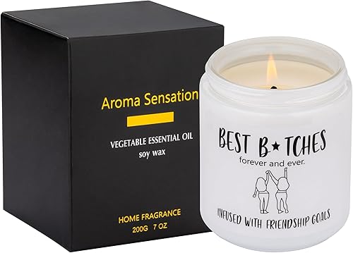 Miniatura 7 de Regalos de cumpleaños para mejores amigas, velas perfumadas, regalos de amistad, divertidas ideas de regalo de Navidad para ella, amigas, mejor