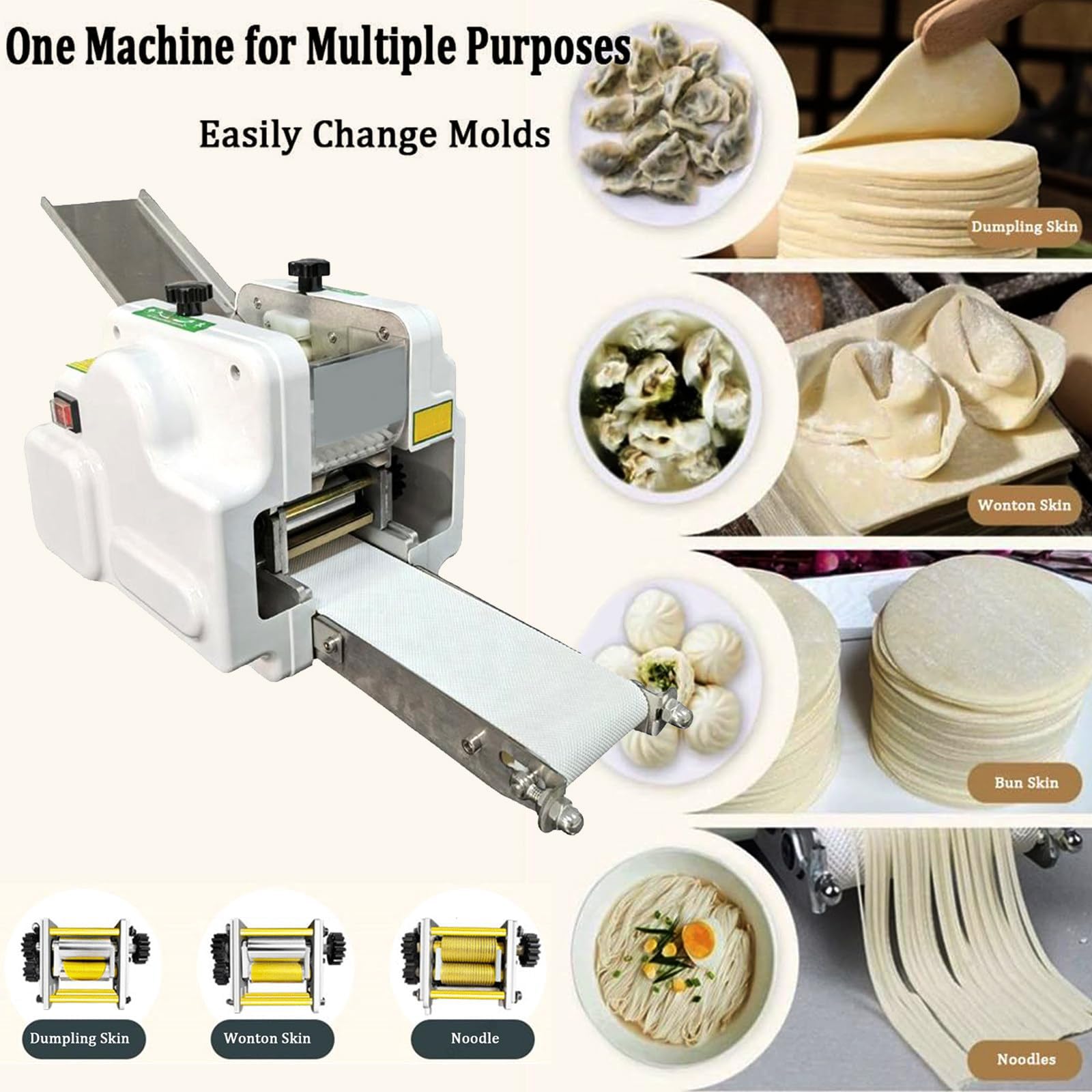 Automatische Knödelverpackungsmaschine, kommerzielle Wan-Tan-Hautmaschine