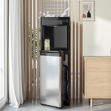 3 in 1 Water Cooler Dispenser with Ice Maker, Bottom-Loading