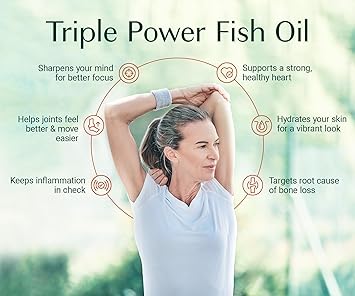 ALGAECAL Triple Power Omega 3 Fish Oil - EPA DHA Omega 3 Supplement 1200mg, Liquid Fish Oil with Turmeric Curcumin & Astaxanthin, Joint Support & Inflammation Relief, Mango Flavor, 16 oz