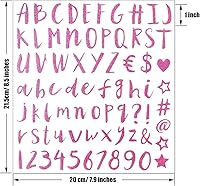 Vista 16 de Glitter Letter Stickers 810 Pieces 10 Sheets Alphabet Number Stickers,Self Adhesive Letters for Scrapbooking,Mailbox,Kitchen,Graduation Black
