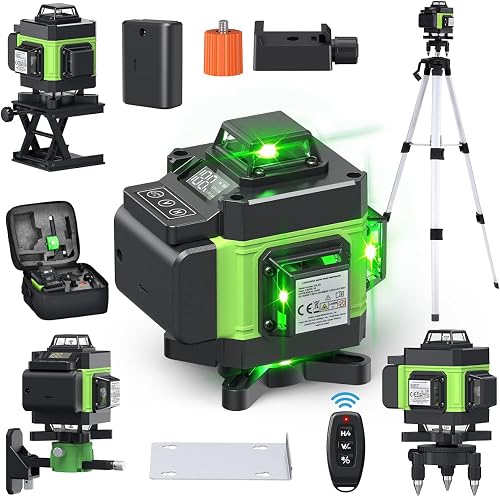 Niveau Laser 4 x 360° 4D 16 Lignes Auto-Nivelant VISLONE