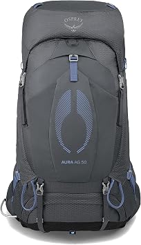 Osprey Aura AG 50L Womens Backpacking Backpack, Gray WXS-S