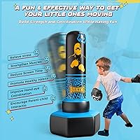 Vista 3 de 67'' Inflatable Punching Bag Freestanding for Kids Aged 3-12 – Heavy Duty Boxing Set for Karate & Taekwondo, Stable Boxing Bag Active Kids Toy