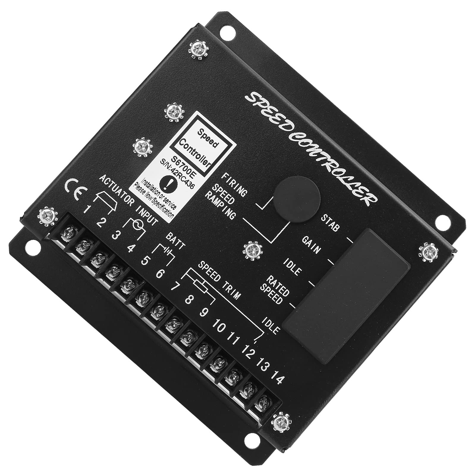 Regolatore di velocità del Motore Funzioni Multiple S6700E Risposta Rapida per Generatori Regolazione Ad Alta Precisione 12-32 V