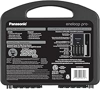 Vista 3 de Panasonic K-KJ75KHC82A Eneloop pro - Baterías recargables de alta capacidad 8AA y Panasonic BK-4HCCA12FA pro AAA baterías recargables precargadas