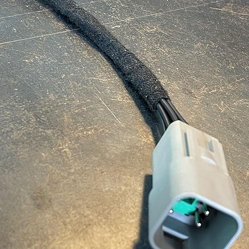 Miniatura 3 de 1 rollo Tesa 51608 PET Fleece Cinta de arnés de cable automotriz para flexibilidad y amortiguación de ruido, 0.748 in* 82.0 ft