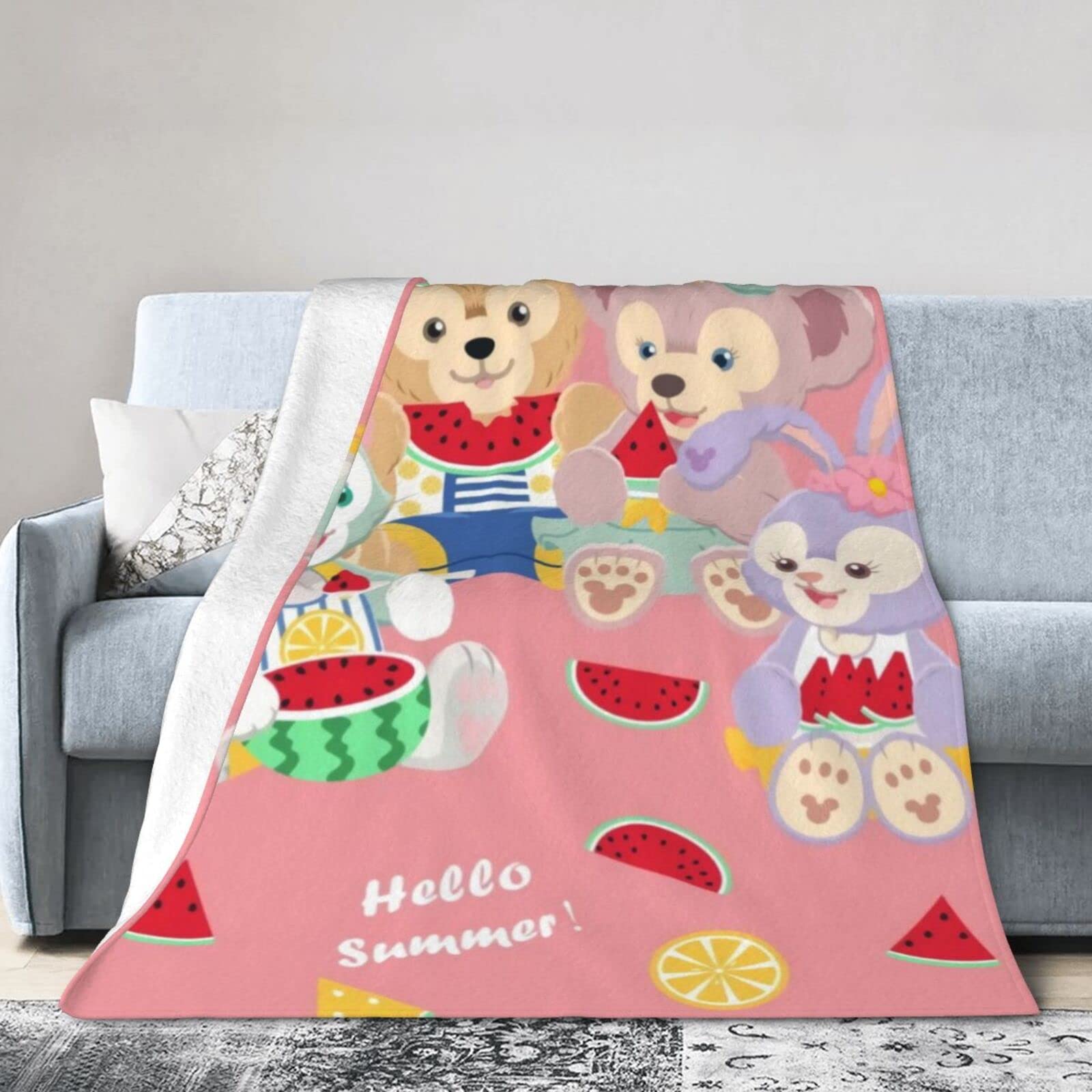 Amazon｜毛布 ダッフィー シェリーメイ ジェラトーニ アニメ ひざ掛け