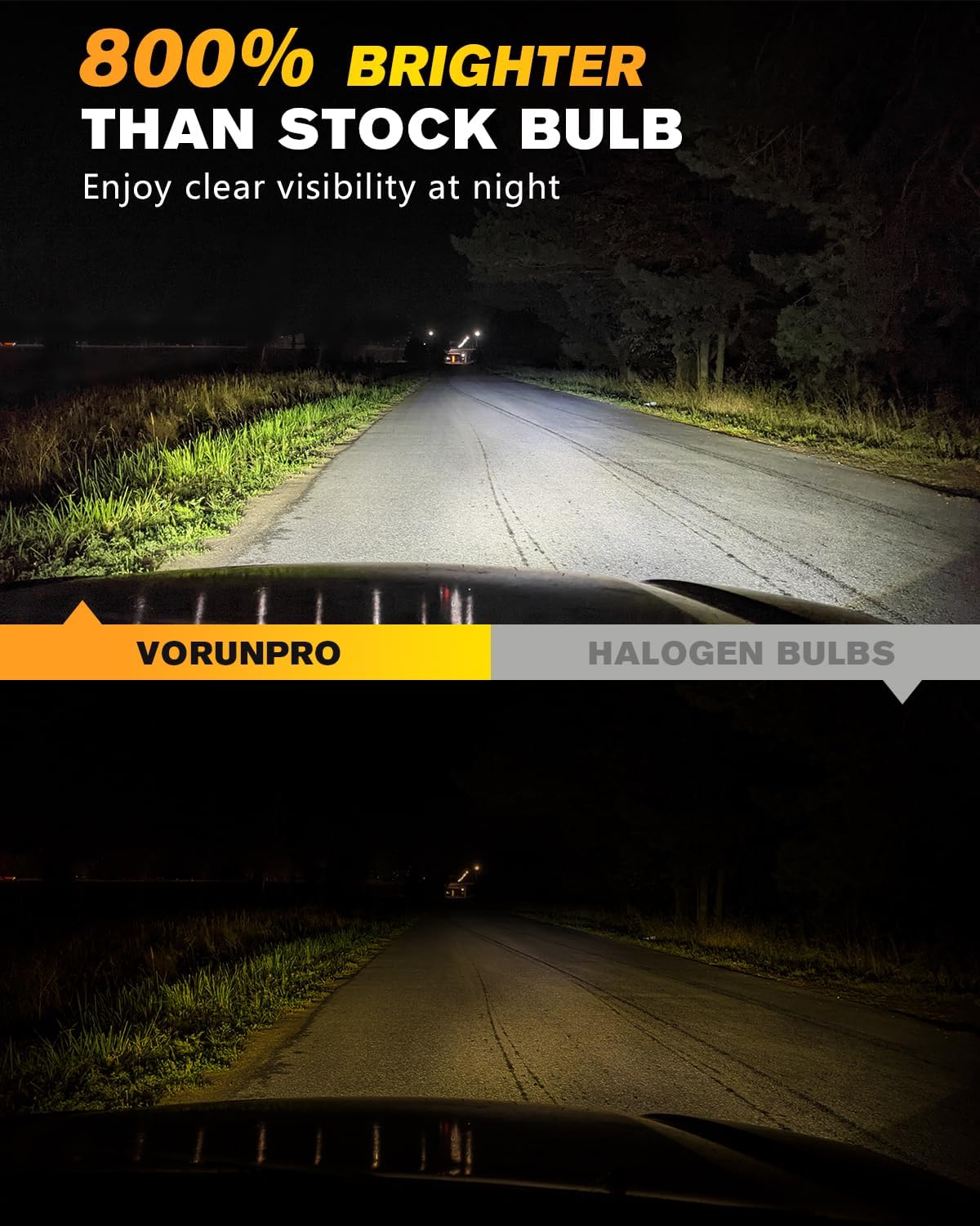 Light Bulb 30000LM Bright High Low Beam 9006 Plug-Play Fog Lamp Driving Light Bulb IP68 Waterproof w/Turbo Cooling Fan Compatible with Silverado Tahoe Yukon XL Sierra Pack of 2 (HB4/9006)