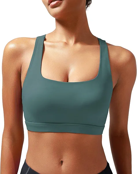 RUNNING GIRL Sports Bras for Women High Support,Racerback High Impact Sports Bra Moulded Cup Workout Bra Push up