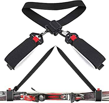 Tracolla Porta Sci Gosknor - Cinghia Regolabile Imbottita Per Trasporto Sci E Snowboard