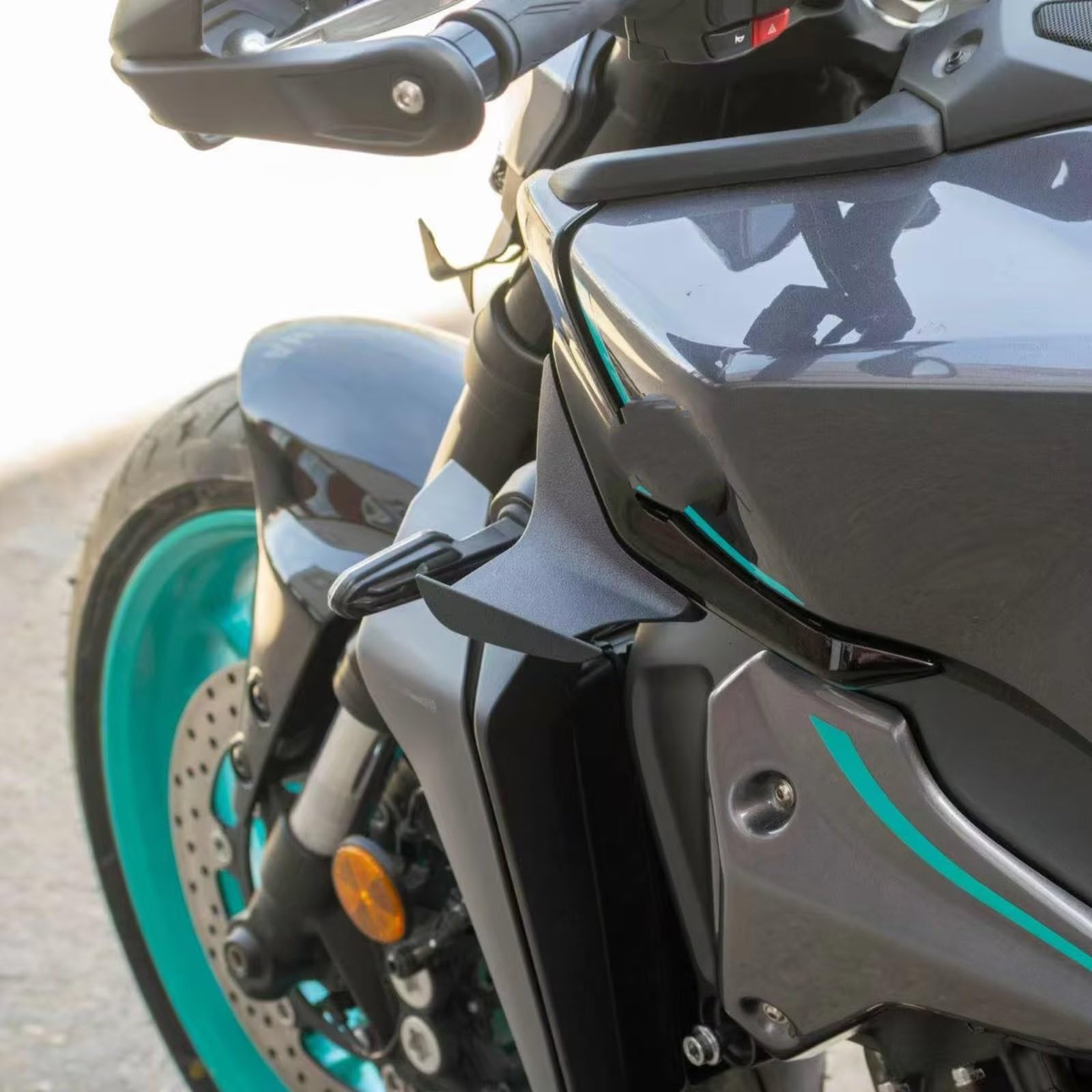 Aileron Latéraux Moto Ailes De Déflecteur D'air Accessoires Réservoir Ailes Protection Contre Les Chocs Pièces Moto Compatible Avec Yamaha Pour MT-09 2024 2025