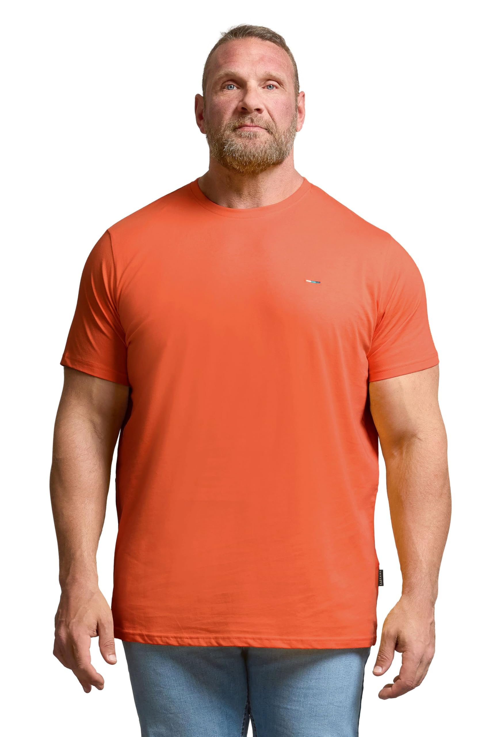 BadRhino Big & Tall Orange Core T-Shirt - Men's - Plus Size Curve