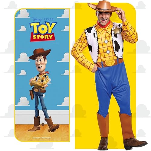 Miniatura 2 de Disney mens Disguise Disney Pixar Toy Story and Beyond Woody Classic Costume