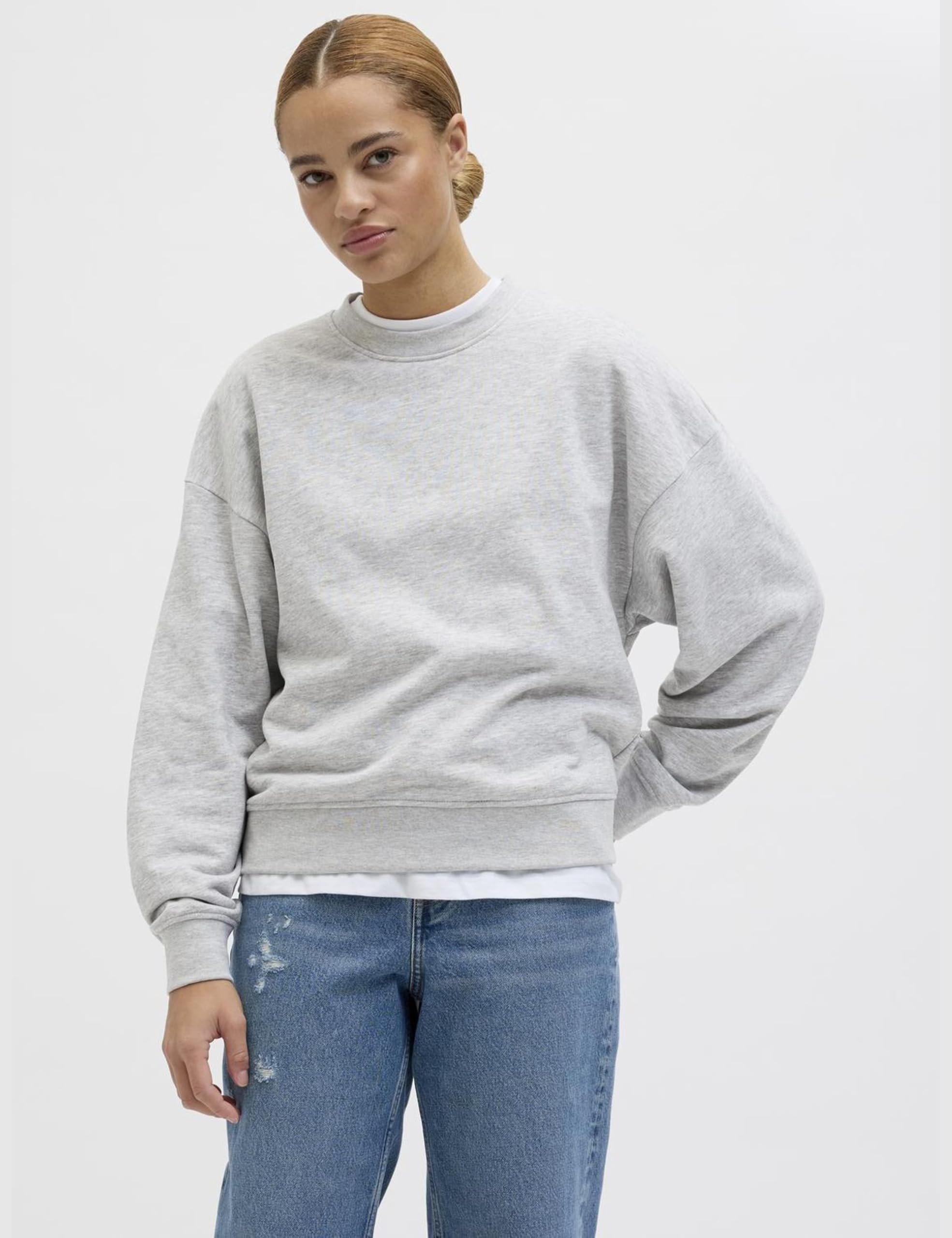 JJXX Jxalfa RLX Short LS Crew Swt Maglia di Tuta Donna