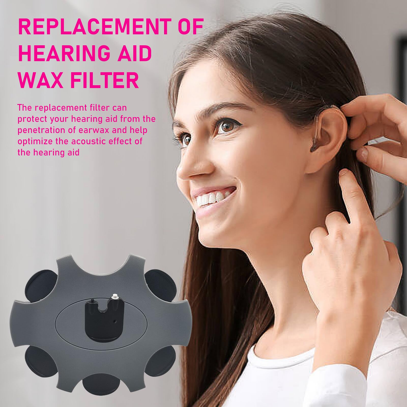 ProWax MiniFit Filtro Cerumen per apparecchi acustici ProWax MiniFit Filtro di protezione della cera compatibile con Oticon, Bernafon e Auditio Apparecchi acustici, 6 strumenti e 6 filtri (5 Pack/30